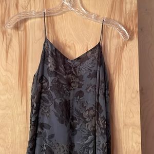 Vintage Banana Republic 90s floral silk slip dress
